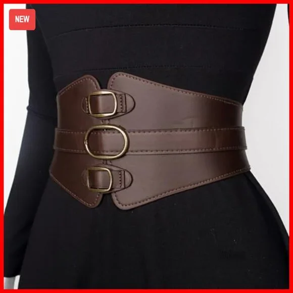 Leather Waist Corset Belt Renaissance Faire Halloween Costume Accessory